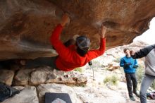 Bouldering in Hueco Tanks on 02/21/2020 with Blue Lizard Climbing and Yoga

Filename: SRM_20200221_1119260.jpg
Aperture: f/5.6
Shutter Speed: 1/250
Body: Canon EOS-1D Mark II
Lens: Canon EF 16-35mm f/2.8 L