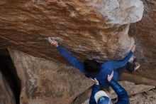 Bouldering in Hueco Tanks on 02/21/2020 with Blue Lizard Climbing and Yoga

Filename: SRM_20200221_1146450.jpg
Aperture: f/4.5
Shutter Speed: 1/250
Body: Canon EOS-1D Mark II
Lens: Canon EF 16-35mm f/2.8 L