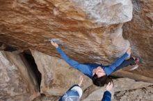 Bouldering in Hueco Tanks on 02/21/2020 with Blue Lizard Climbing and Yoga

Filename: SRM_20200221_1156030.jpg
Aperture: f/3.2
Shutter Speed: 1/250
Body: Canon EOS-1D Mark II
Lens: Canon EF 16-35mm f/2.8 L