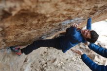 Bouldering in Hueco Tanks on 02/21/2020 with Blue Lizard Climbing and Yoga

Filename: SRM_20200221_1158520.jpg
Aperture: f/2.2
Shutter Speed: 1/500
Body: Canon EOS-1D Mark II
Lens: Canon EF 50mm f/1.8 II