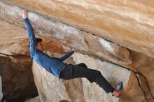 Bouldering in Hueco Tanks on 02/21/2020 with Blue Lizard Climbing and Yoga

Filename: SRM_20200221_1242140.jpg
Aperture: f/3.2
Shutter Speed: 1/320
Body: Canon EOS-1D Mark II
Lens: Canon EF 50mm f/1.8 II