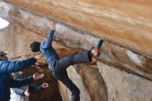 Bouldering in Hueco Tanks on 02/21/2020 with Blue Lizard Climbing and Yoga

Filename: SRM_20200221_1242250.jpg
Aperture: f/4.0
Shutter Speed: 1/320
Body: Canon EOS-1D Mark II
Lens: Canon EF 50mm f/1.8 II