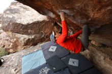 Bouldering in Hueco Tanks on 02/21/2020 with Blue Lizard Climbing and Yoga

Filename: SRM_20200221_1344070.jpg
Aperture: f/6.3
Shutter Speed: 1/320
Body: Canon EOS-1D Mark II
Lens: Canon EF 16-35mm f/2.8 L