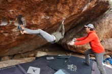 Bouldering in Hueco Tanks on 02/21/2020 with Blue Lizard Climbing and Yoga

Filename: SRM_20200221_1354590.jpg
Aperture: f/7.1
Shutter Speed: 1/320
Body: Canon EOS-1D Mark II
Lens: Canon EF 16-35mm f/2.8 L