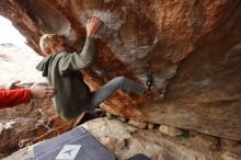 Bouldering in Hueco Tanks on 02/21/2020 with Blue Lizard Climbing and Yoga

Filename: SRM_20200221_1359250.jpg
Aperture: f/5.6
Shutter Speed: 1/320
Body: Canon EOS-1D Mark II
Lens: Canon EF 16-35mm f/2.8 L