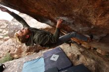 Bouldering in Hueco Tanks on 02/21/2020 with Blue Lizard Climbing and Yoga

Filename: SRM_20200221_1416390.jpg
Aperture: f/5.6
Shutter Speed: 1/320
Body: Canon EOS-1D Mark II
Lens: Canon EF 16-35mm f/2.8 L