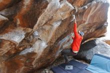 Bouldering in Hueco Tanks on 02/21/2020 with Blue Lizard Climbing and Yoga

Filename: SRM_20200221_1439080.jpg
Aperture: f/4.0
Shutter Speed: 1/250
Body: Canon EOS-1D Mark II
Lens: Canon EF 16-35mm f/2.8 L