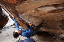 Bouldering in Hueco Tanks on 02/21/2020 with Blue Lizard Climbing and Yoga

Filename: SRM_20200221_1508580.jpg
Aperture: f/4.5
Shutter Speed: 1/250
Body: Canon EOS-1D Mark II
Lens: Canon EF 16-35mm f/2.8 L