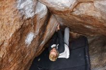 Bouldering in Hueco Tanks on 02/21/2020 with Blue Lizard Climbing and Yoga

Filename: SRM_20200221_1556260.jpg
Aperture: f/4.0
Shutter Speed: 1/250
Body: Canon EOS-1D Mark II
Lens: Canon EF 16-35mm f/2.8 L