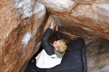 Bouldering in Hueco Tanks on 02/21/2020 with Blue Lizard Climbing and Yoga

Filename: SRM_20200221_1556290.jpg
Aperture: f/3.5
Shutter Speed: 1/250
Body: Canon EOS-1D Mark II
Lens: Canon EF 16-35mm f/2.8 L