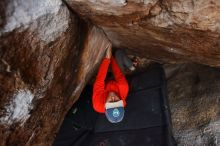 Bouldering in Hueco Tanks on 02/21/2020 with Blue Lizard Climbing and Yoga

Filename: SRM_20200221_1559250.jpg
Aperture: f/4.0
Shutter Speed: 1/250
Body: Canon EOS-1D Mark II
Lens: Canon EF 16-35mm f/2.8 L