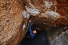 Bouldering in Hueco Tanks on 02/21/2020 with Blue Lizard Climbing and Yoga

Filename: SRM_20200221_1606370.jpg
Aperture: f/6.3
Shutter Speed: 1/250
Body: Canon EOS-1D Mark II
Lens: Canon EF 16-35mm f/2.8 L