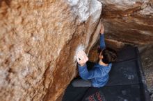 Bouldering in Hueco Tanks on 02/21/2020 with Blue Lizard Climbing and Yoga

Filename: SRM_20200221_1609160.jpg
Aperture: f/3.5
Shutter Speed: 1/250
Body: Canon EOS-1D Mark II
Lens: Canon EF 16-35mm f/2.8 L