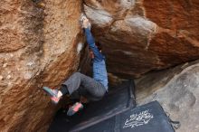 Bouldering in Hueco Tanks on 02/21/2020 with Blue Lizard Climbing and Yoga

Filename: SRM_20200221_1635090.jpg
Aperture: f/5.0
Shutter Speed: 1/250
Body: Canon EOS-1D Mark II
Lens: Canon EF 16-35mm f/2.8 L