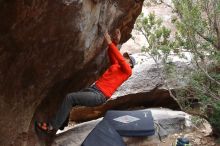 Bouldering in Hueco Tanks on 02/21/2020 with Blue Lizard Climbing and Yoga

Filename: SRM_20200221_1641110.jpg
Aperture: f/3.5
Shutter Speed: 1/250
Body: Canon EOS-1D Mark II
Lens: Canon EF 16-35mm f/2.8 L