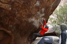 Bouldering in Hueco Tanks on 02/21/2020 with Blue Lizard Climbing and Yoga

Filename: SRM_20200221_1644240.jpg
Aperture: f/3.5
Shutter Speed: 1/250
Body: Canon EOS-1D Mark II
Lens: Canon EF 16-35mm f/2.8 L