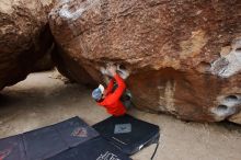 Bouldering in Hueco Tanks on 02/21/2020 with Blue Lizard Climbing and Yoga

Filename: SRM_20200221_1658041.jpg
Aperture: f/6.3
Shutter Speed: 1/250
Body: Canon EOS-1D Mark II
Lens: Canon EF 16-35mm f/2.8 L