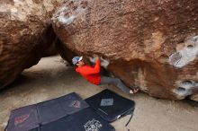 Bouldering in Hueco Tanks on 02/21/2020 with Blue Lizard Climbing and Yoga

Filename: SRM_20200221_1658100.jpg
Aperture: f/6.3
Shutter Speed: 1/250
Body: Canon EOS-1D Mark II
Lens: Canon EF 16-35mm f/2.8 L