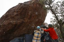 Bouldering in Hueco Tanks on 02/21/2020 with Blue Lizard Climbing and Yoga

Filename: SRM_20200221_1737130.jpg
Aperture: f/7.1
Shutter Speed: 1/250
Body: Canon EOS-1D Mark II
Lens: Canon EF 16-35mm f/2.8 L