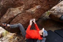 Bouldering in Hueco Tanks on 02/21/2020 with Blue Lizard Climbing and Yoga

Filename: SRM_20200221_1750300.jpg
Aperture: f/4.5
Shutter Speed: 1/250
Body: Canon EOS-1D Mark II
Lens: Canon EF 16-35mm f/2.8 L