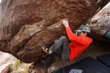 Bouldering in Hueco Tanks on 02/21/2020 with Blue Lizard Climbing and Yoga

Filename: SRM_20200221_1750370.jpg
Aperture: f/4.5
Shutter Speed: 1/250
Body: Canon EOS-1D Mark II
Lens: Canon EF 16-35mm f/2.8 L