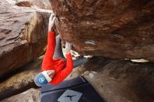 Bouldering in Hueco Tanks on 02/21/2020 with Blue Lizard Climbing and Yoga

Filename: SRM_20200221_1758220.jpg
Aperture: f/4.5
Shutter Speed: 1/250
Body: Canon EOS-1D Mark II
Lens: Canon EF 16-35mm f/2.8 L