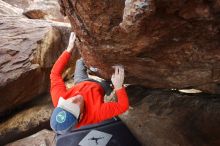 Bouldering in Hueco Tanks on 02/21/2020 with Blue Lizard Climbing and Yoga

Filename: SRM_20200221_1758240.jpg
Aperture: f/4.5
Shutter Speed: 1/250
Body: Canon EOS-1D Mark II
Lens: Canon EF 16-35mm f/2.8 L