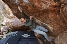 Bouldering in Hueco Tanks on 02/21/2020 with Blue Lizard Climbing and Yoga

Filename: SRM_20200221_1809080.jpg
Aperture: f/4.0
Shutter Speed: 1/250
Body: Canon EOS-1D Mark II
Lens: Canon EF 16-35mm f/2.8 L