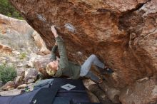 Bouldering in Hueco Tanks on 02/21/2020 with Blue Lizard Climbing and Yoga

Filename: SRM_20200221_1809130.jpg
Aperture: f/4.0
Shutter Speed: 1/250
Body: Canon EOS-1D Mark II
Lens: Canon EF 16-35mm f/2.8 L