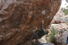 Bouldering in Hueco Tanks on 02/21/2020 with Blue Lizard Climbing and Yoga

Filename: SRM_20200221_1824240.jpg
Aperture: f/4.0
Shutter Speed: 1/250
Body: Canon EOS-1D Mark II
Lens: Canon EF 16-35mm f/2.8 L