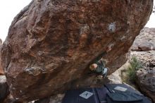 Bouldering in Hueco Tanks on 02/21/2020 with Blue Lizard Climbing and Yoga

Filename: SRM_20200221_1836260.jpg
Aperture: f/3.2
Shutter Speed: 1/250
Body: Canon EOS-1D Mark II
Lens: Canon EF 16-35mm f/2.8 L