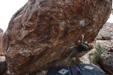 Bouldering in Hueco Tanks on 02/21/2020 with Blue Lizard Climbing and Yoga

Filename: SRM_20200221_1836300.jpg
Aperture: f/3.2
Shutter Speed: 1/250
Body: Canon EOS-1D Mark II
Lens: Canon EF 16-35mm f/2.8 L