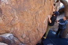 Bouldering in Hueco Tanks on 02/25/2020 with Blue Lizard Climbing and Yoga

Filename: SRM_20200225_1118070.jpg
Aperture: f/4.0
Shutter Speed: 1/250
Body: Canon EOS-1D Mark II
Lens: Canon EF 16-35mm f/2.8 L