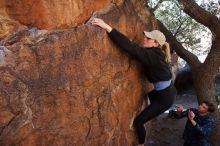 Bouldering in Hueco Tanks on 02/25/2020 with Blue Lizard Climbing and Yoga

Filename: SRM_20200225_1119140.jpg
Aperture: f/6.3
Shutter Speed: 1/250
Body: Canon EOS-1D Mark II
Lens: Canon EF 16-35mm f/2.8 L