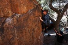 Bouldering in Hueco Tanks on 02/25/2020 with Blue Lizard Climbing and Yoga

Filename: SRM_20200225_1120260.jpg
Aperture: f/8.0
Shutter Speed: 1/250
Body: Canon EOS-1D Mark II
Lens: Canon EF 16-35mm f/2.8 L