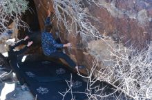 Bouldering in Hueco Tanks on 02/25/2020 with Blue Lizard Climbing and Yoga

Filename: SRM_20200225_1141050.jpg
Aperture: f/4.5
Shutter Speed: 1/250
Body: Canon EOS-1D Mark II
Lens: Canon EF 50mm f/1.8 II