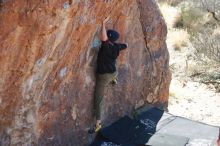 Bouldering in Hueco Tanks on 02/25/2020 with Blue Lizard Climbing and Yoga

Filename: SRM_20200225_1205580.jpg
Aperture: f/2.8
Shutter Speed: 1/400
Body: Canon EOS-1D Mark II
Lens: Canon EF 50mm f/1.8 II