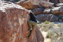 Bouldering in Hueco Tanks on 02/25/2020 with Blue Lizard Climbing and Yoga

Filename: SRM_20200225_1206350.jpg
Aperture: f/3.5
Shutter Speed: 1/320
Body: Canon EOS-1D Mark II
Lens: Canon EF 50mm f/1.8 II