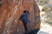 Bouldering in Hueco Tanks on 02/25/2020 with Blue Lizard Climbing and Yoga

Filename: SRM_20200225_1209100.jpg
Aperture: f/3.5
Shutter Speed: 1/320
Body: Canon EOS-1D Mark II
Lens: Canon EF 50mm f/1.8 II