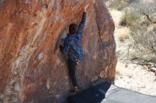 Bouldering in Hueco Tanks on 02/25/2020 with Blue Lizard Climbing and Yoga

Filename: SRM_20200225_1209130.jpg
Aperture: f/3.5
Shutter Speed: 1/320
Body: Canon EOS-1D Mark II
Lens: Canon EF 50mm f/1.8 II