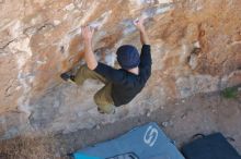 Bouldering in Hueco Tanks on 02/25/2020 with Blue Lizard Climbing and Yoga

Filename: SRM_20200225_1210450.jpg
Aperture: f/2.8
Shutter Speed: 1/320
Body: Canon EOS-1D Mark II
Lens: Canon EF 50mm f/1.8 II