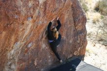 Bouldering in Hueco Tanks on 02/25/2020 with Blue Lizard Climbing and Yoga

Filename: SRM_20200225_1211160.jpg
Aperture: f/4.5
Shutter Speed: 1/320
Body: Canon EOS-1D Mark II
Lens: Canon EF 50mm f/1.8 II