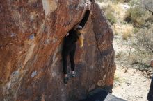 Bouldering in Hueco Tanks on 02/25/2020 with Blue Lizard Climbing and Yoga

Filename: SRM_20200225_1211200.jpg
Aperture: f/5.0
Shutter Speed: 1/320
Body: Canon EOS-1D Mark II
Lens: Canon EF 50mm f/1.8 II