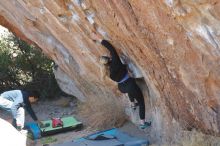 Bouldering in Hueco Tanks on 02/25/2020 with Blue Lizard Climbing and Yoga

Filename: SRM_20200225_1216490.jpg
Aperture: f/3.5
Shutter Speed: 1/320
Body: Canon EOS-1D Mark II
Lens: Canon EF 50mm f/1.8 II