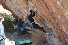 Bouldering in Hueco Tanks on 02/25/2020 with Blue Lizard Climbing and Yoga

Filename: SRM_20200225_1217430.jpg
Aperture: f/4.0
Shutter Speed: 1/320
Body: Canon EOS-1D Mark II
Lens: Canon EF 50mm f/1.8 II