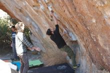 Bouldering in Hueco Tanks on 02/25/2020 with Blue Lizard Climbing and Yoga

Filename: SRM_20200225_1221490.jpg
Aperture: f/3.5
Shutter Speed: 1/320
Body: Canon EOS-1D Mark II
Lens: Canon EF 50mm f/1.8 II