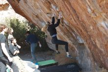 Bouldering in Hueco Tanks on 02/25/2020 with Blue Lizard Climbing and Yoga

Filename: SRM_20200225_1232460.jpg
Aperture: f/4.5
Shutter Speed: 1/320
Body: Canon EOS-1D Mark II
Lens: Canon EF 50mm f/1.8 II