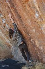 Bouldering in Hueco Tanks on 02/25/2020 with Blue Lizard Climbing and Yoga

Filename: SRM_20200225_1255190.jpg
Aperture: f/4.0
Shutter Speed: 1/320
Body: Canon EOS-1D Mark II
Lens: Canon EF 50mm f/1.8 II