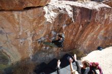 Bouldering in Hueco Tanks on 02/25/2020 with Blue Lizard Climbing and Yoga

Filename: SRM_20200225_1305310.jpg
Aperture: f/5.6
Shutter Speed: 1/400
Body: Canon EOS-1D Mark II
Lens: Canon EF 16-35mm f/2.8 L