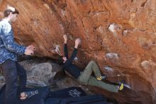 Bouldering in Hueco Tanks on 02/25/2020 with Blue Lizard Climbing and Yoga

Filename: SRM_20200225_1338340.jpg
Aperture: f/5.6
Shutter Speed: 1/250
Body: Canon EOS-1D Mark II
Lens: Canon EF 16-35mm f/2.8 L